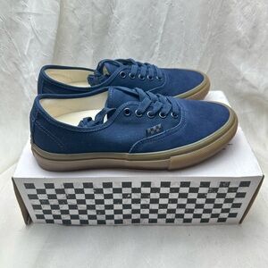 Vans Skate authentic Navy Canvas Sneakers size 8